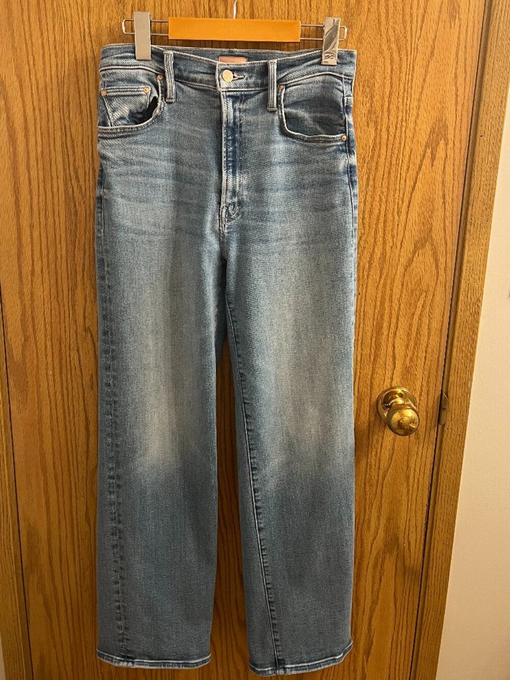 MOTHER The Rambler Zip Flood Straight Leg Denim Jeans - Picture 3 of 11
